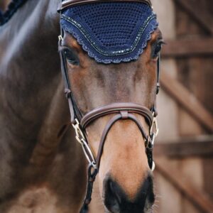 Fly veil Wellington stone & pearl
