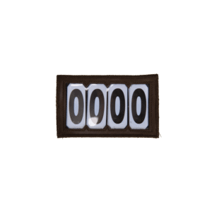 Head number PVC velcro