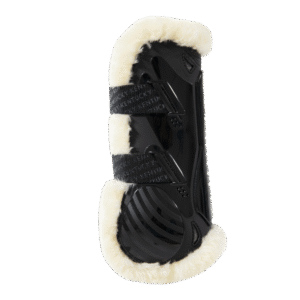 Vegan Sheepskin Tendon Boots Velcro