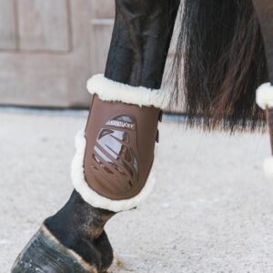 Vegan Sheepskin Fetlock Boots Elastic