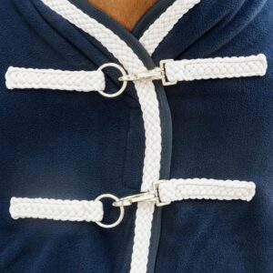 Fleece rug plaited rope