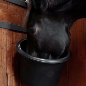 Feed bucket black 25L