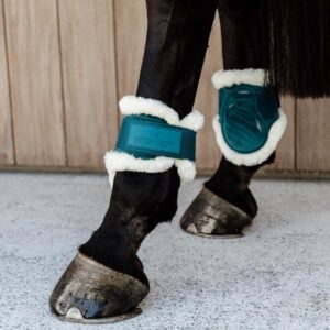 Vegan Sheepskin young horse fetlock boots Velvet