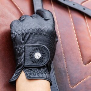 Riding gloves grip glitter
